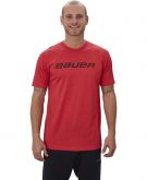 Футболка Bauer Graphic SS Crew Tee Heather Red SR