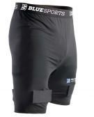 Шорти дитячі компресійні із захистом паху та липучками Blue Sports Jock Shorts Compression