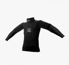 Захист для флорболу воротарський Zone floorball T-shirt UPGRADE longsleeve black/silver