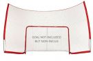 Сітка з опорами для хокейних ворот Blue Sports Hockey Net Perimeter Backstop Kit 12' x 7' Netting Protective Goal