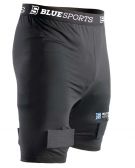 Шорти юніорські компресійні із захистом паху та липучками Blue Sports Jock Shorts Compression