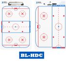 Дошка тактична хокейна Hockey Deluxe Clipboard 25,4 cm x 40,64 cm - Double sided