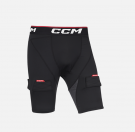 Шорти компресійні із захистом паху та липучками CCM Compression Shorts With Jock Senior